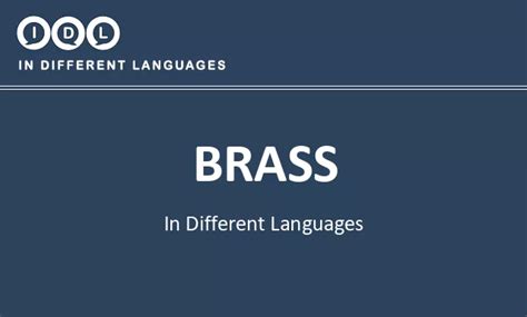 traduzione brass|Italian translation of 'brass' .